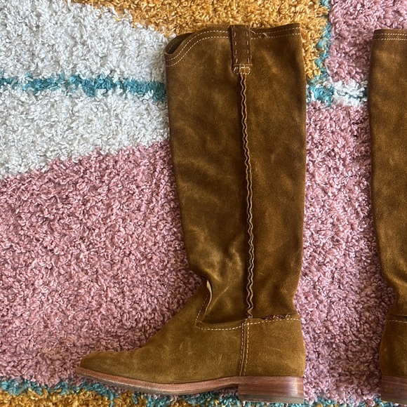 FRYE Cara Tall Boot Wheat Size 7 - Picture 9 of 15